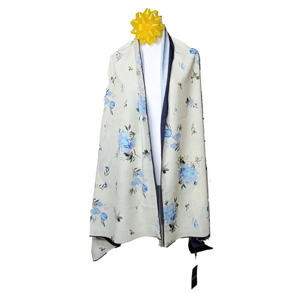 NWT Double-Sided Silk Scarf 27"x70" Long Rectangle Shawl Wrap 3314 - Picture 4 of 8